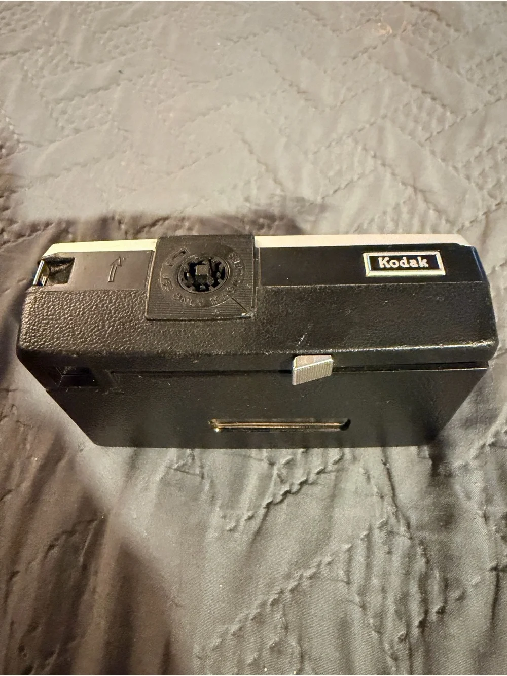 Kodak Instamatic X-15 Camera in Black, Cream and Blue with Brown Case